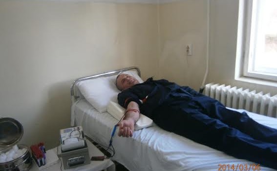 Jandarmii maramureşeni donează sânge Jandarmii maramureşeni donează sânge