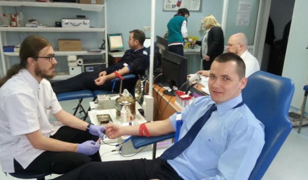 Maramureș: Act caritabil, jandarmii donează sânge Maramureș: Act caritabil, jandarmii donează sânge