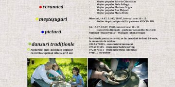 Ateliere de vacanță la Muzeul Satului din Baia Mare