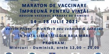 Maraton de vaccinare în Baia Mare