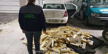 Țigări de contrabandă în valoare de 100.000 lei, confiscate la granița de nord