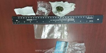 Doi tineri descoperiți cu substanțe interzise în Ruscova
