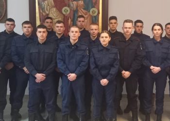 Elevi jandarmi în practică la Jandarmeria Maramureș