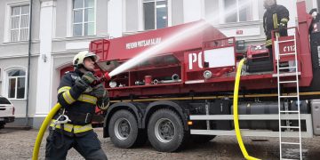 Un container modular PSI Abroll, pentru transport apă, a intrat în dotarea ISU Maramureș