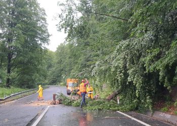 Lucrări de punere în siguranță a traficului rutier pe DN18, în Pasul Gutâi